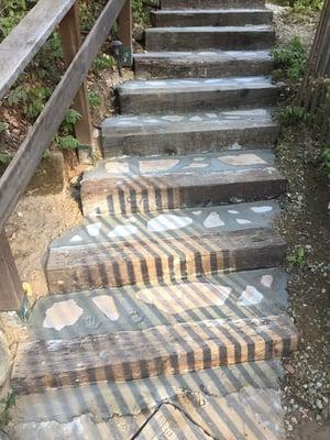 Finished stairs.