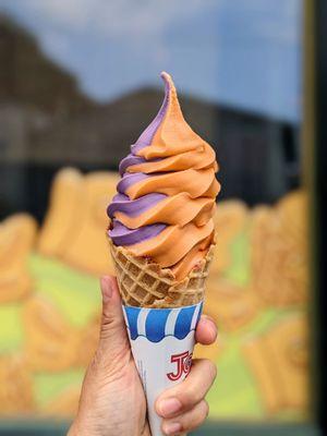 Thai Tea & Ube Swirl