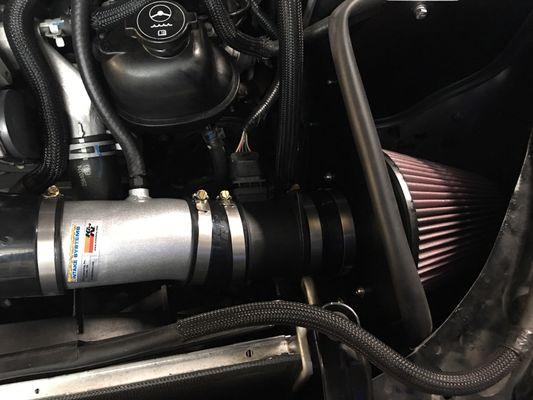 Cold air intake add to Cadillac CTS.