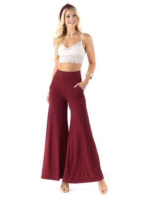 UX1001_Solid Palazzo Pants