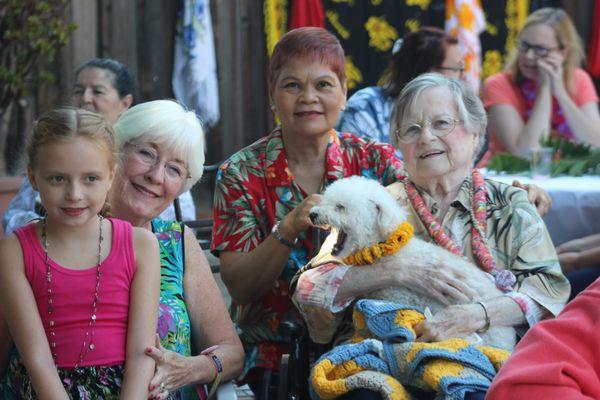 At our Annual Luau