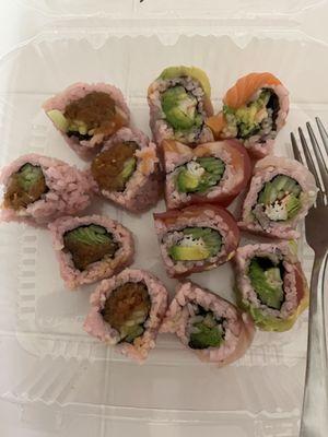 Rainbow Roll, Spicy Tuna Roll