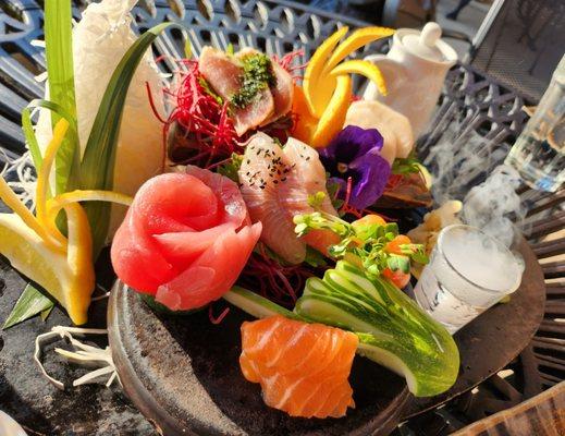 Assorted Sashimi on the Entrée section. So fresh and tender. And can I just say the presentation is just as good as it tastes?