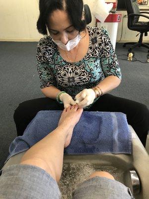 I'm having a pedi