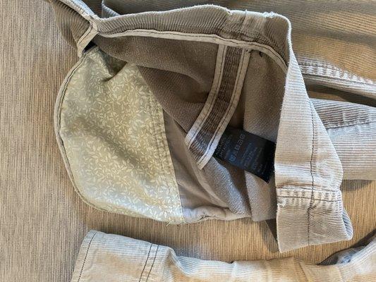 Jacket pocket repair