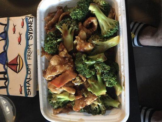 Chicken and broccoli