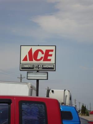 Commerce City ACE Hardware Signage Upclose July 27th 2013