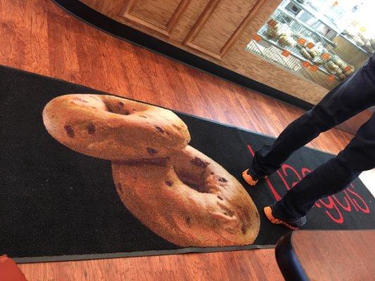 Bagels even on the carpet