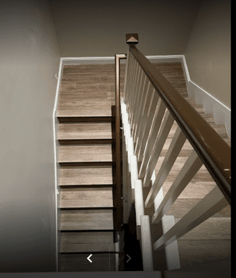 Pull carpet & install LVT flooring. Needed to pull  staples, nails and install LVT bullnose flush tread.