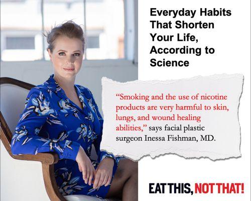 Dr. Fishman talks to Eat This, Not That! about the harms of nicotine use.