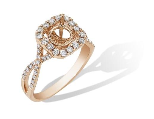 Rose gold diamond engagement ring at London Gold - Scottsdale, Chandler, Arrowhead