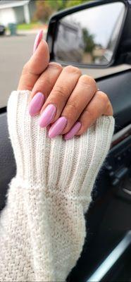 Almond oval Barbie pink