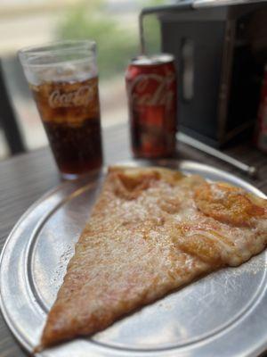 Slice of cheese pizza