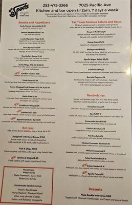 Menu 3/17/24