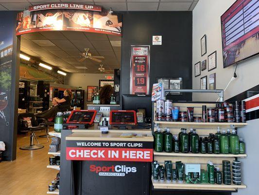 Look at all the products they offer here at Sports Clips !