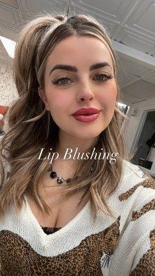 Fresh lip blushing for long-lasting lip color! Ask for Diana!