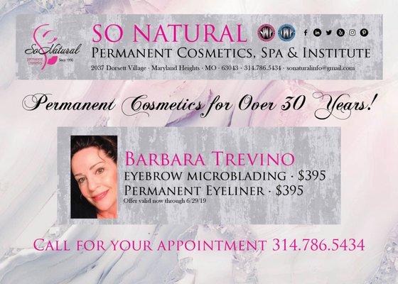 Permanent Cosmetics for Over 30 Years!