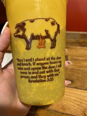 We like our sweet tea with a side of scripture