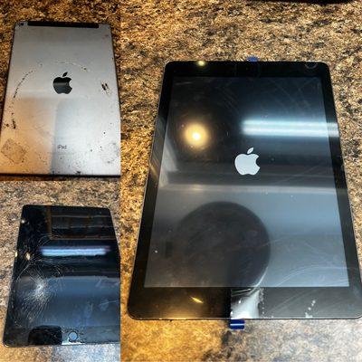 cracked iPad glass replacement