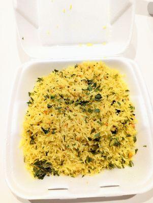 For when I wanted curry and biryani but couldnt get both, I got flavored lemon rice with my curry