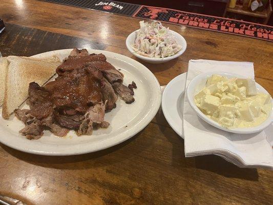 BBQ dinner plate