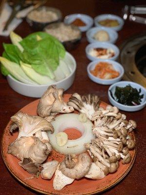 Mushrooms for the bbq