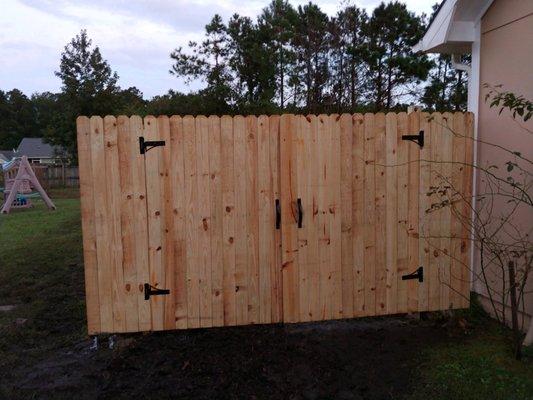 Built the new gate for the customer.