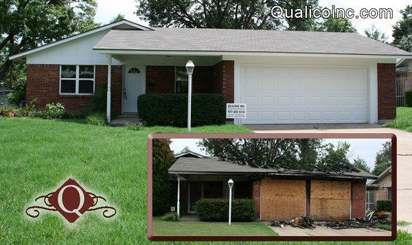 Entire Home Rebuild after Fire Damage- contact Dan at Qualico (817) 453-3113