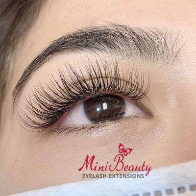 Classic real mink lashes done by mini beauty eyelash