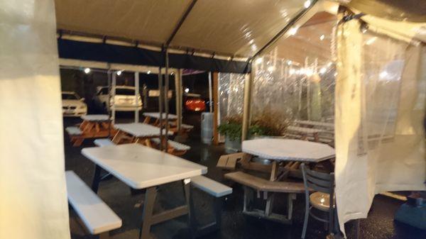 covered outdoor seating