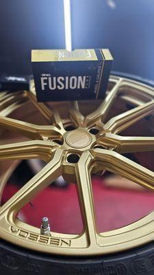 Xpel wheel ceramic coating application on in-house powder coating Vossen wheels.