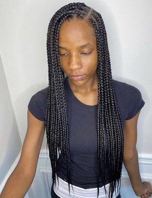 Knotless braids