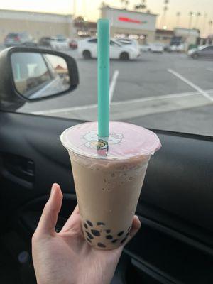 Mocha Frappuccino with boba size regular.