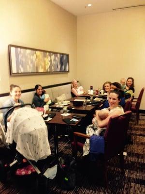 At the free Breastfeeding Cafe at the Pleasanton Marriott.