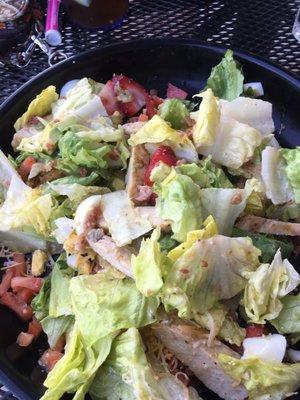 Cobb salad with my personal twist!!  Food is always yummy!