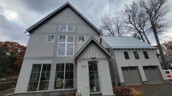 Metal roof and Boral Truexterior siding