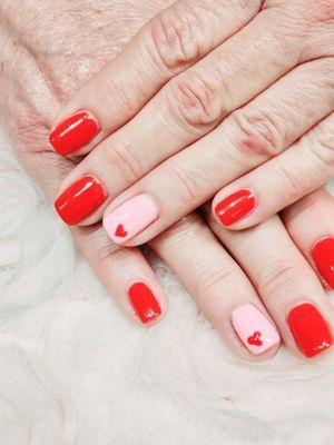 Perfect "love nails"  great for Chinese New Year or for going out on a date.