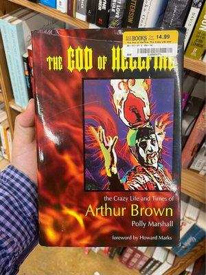 Excellent biography of the legendary, iconic Arthur "God of Hellfire" Brown. I am honored to call him my friend and fellow spiritualist.