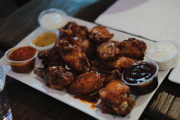 Honey Hennessy wings