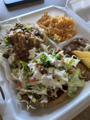 Sopes with Rice and Beans