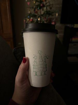 16oz zebra peppermint mocha