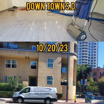 TILE and GROUT CLEANING in BEAUTIFUL DOWNTOWN SAN DIEGO !!