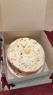 This Southern Red Velvet cake was the best I ever had.  The cake was buttery and moist.  Absolutely delicious