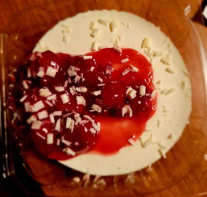 Genevieve's White Chocolate Cherry Cheesecake