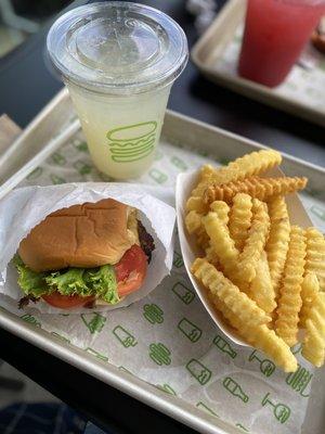 ShackBurger Fries Lime Agave Lemonade