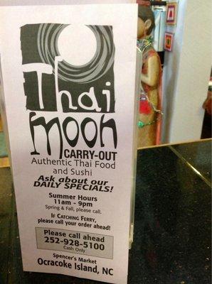 Thai Moon hours & contact info