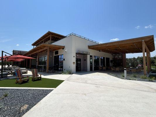 Lots of outdoor seating... Can't wait for great weather to sit out here