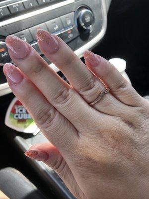 Almond shaped nails