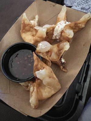 Homemade crab rangoons