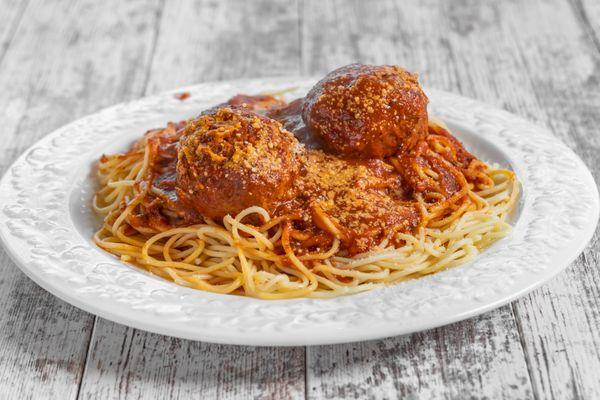 Spaghetti with Homemade Meatballs